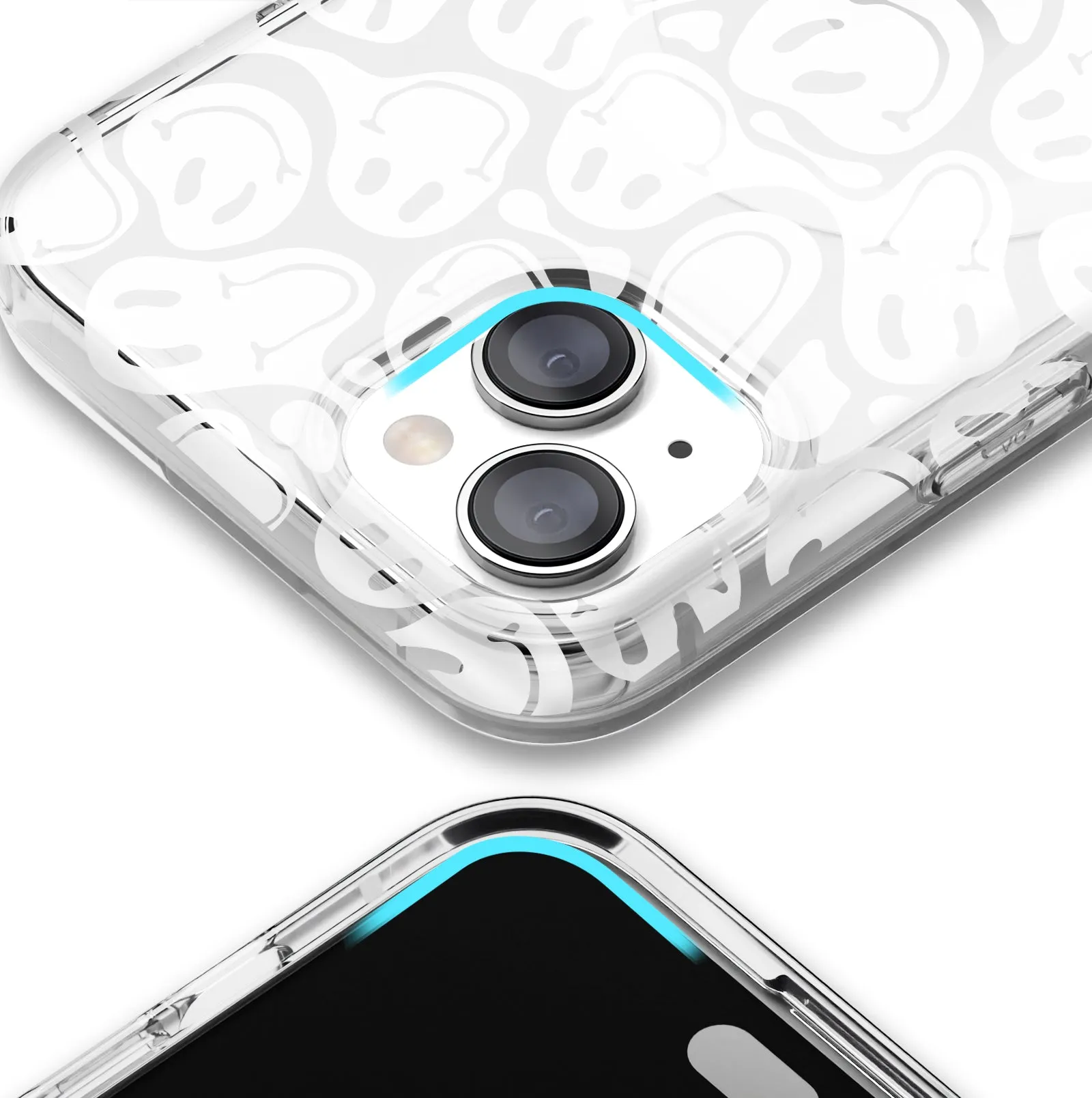 Clear Frosted Smiley iPhone Case