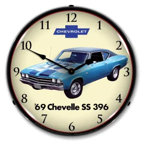 Collectable Sign and Clock - 1969 Chevelle SS 396 Clock