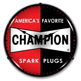 Collectable Sign and Clock - Champion Spark Plugs Clock