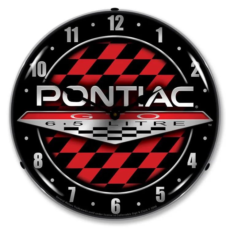 Collectable Sign and Clock - Pontiac GTO Clock