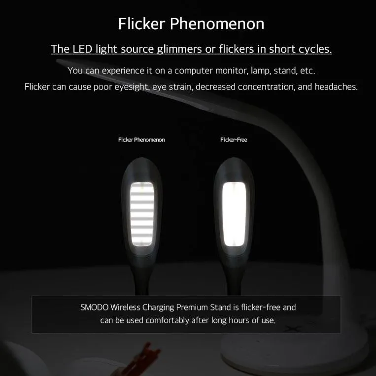 Cordless LED Light Stand with Charging Station