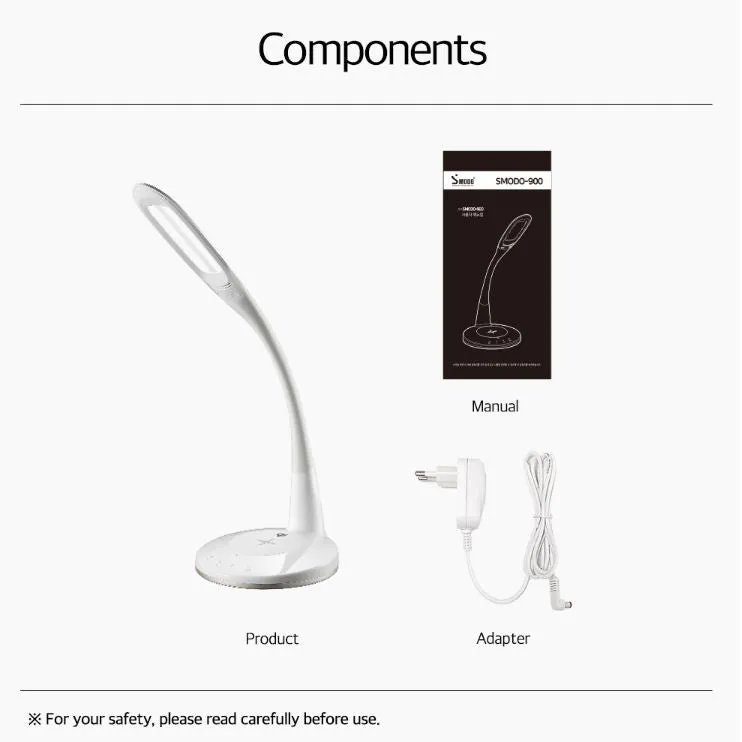 Cordless LED Light Stand with Charging Station