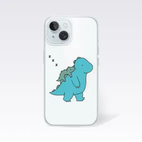 Cute Dragon- Little Dragon on Back Clear Silicon Cover