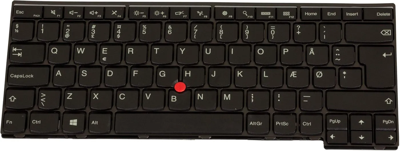 Danish Layout Keyboard For