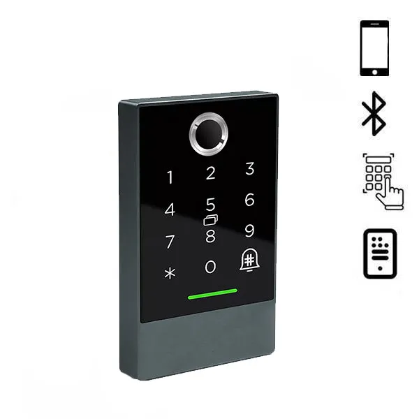 DeGuard Pro - Premium Electronic Smart Door Lock Reader Door Access Control System - Bluetooth / RFID / Optional Fingerprint / Wi-Fi - Stainless Steel