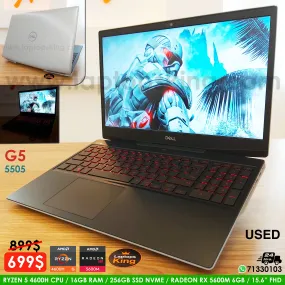 Dell G5 5505 Ryzen 5 4600h Radeon Rx 5600m Gaming Laptop (Used Very Clean)