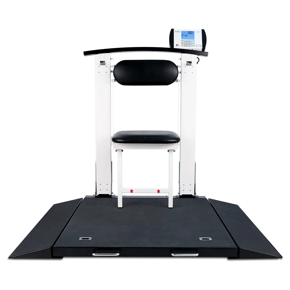 Detecto Portable Digital Wheelchair Scale with Fold-Down Seat, Folding Column