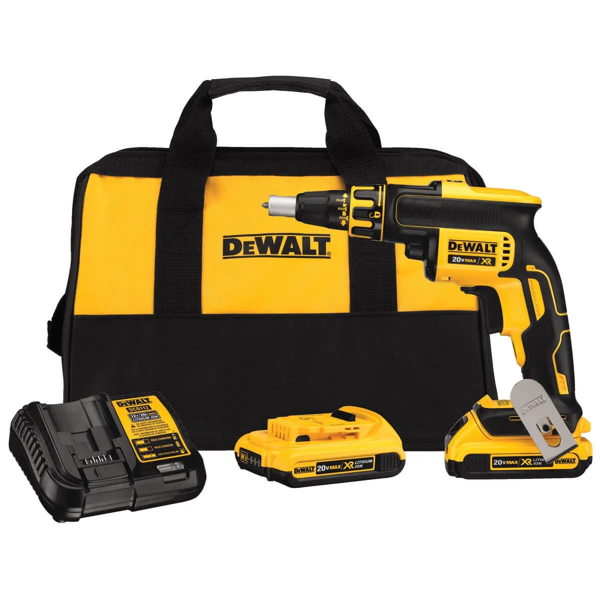 DEWALT DCF620D2 2.0AH 20-volt MAX XR Li-Ion Brushless Drywall ScrewGun