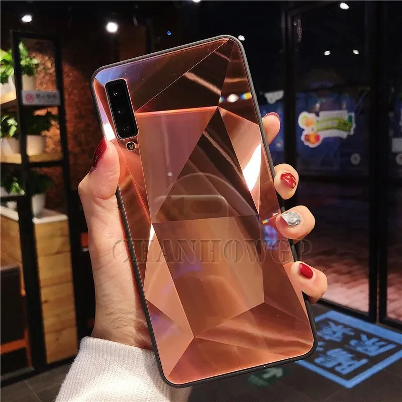 Diamond Mirror Case For Samsung J Series