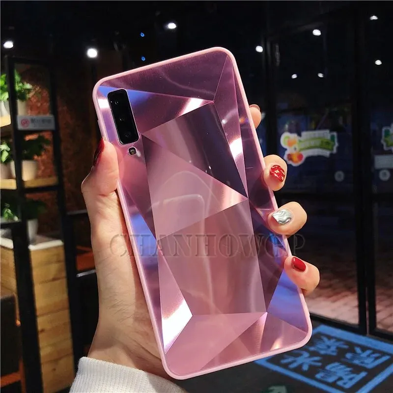 Diamond Mirror Case For Samsung J Series