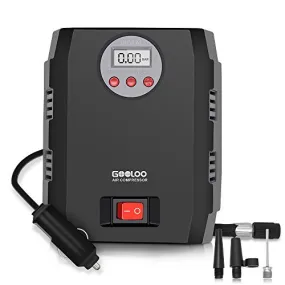 Digital Tire Inflator, GOOLOO 12V DC Air Compressor, Portable Auto Electric 150 PSI Tyre Pump with Tire Pressure Monitor and Preset for Car, Bicycle, Motorcycles, Sport Balls and Other Inflatables