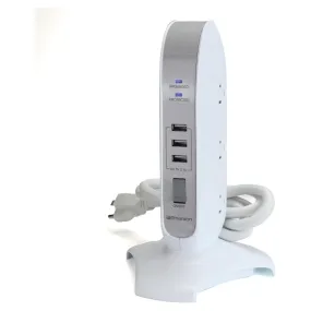 Emerson 5-Outlet   USB Charging Tower with Surge Protection