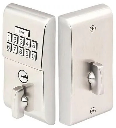 Emtek - Electronic Locksets - Modern Brass Keypad Deadbolt