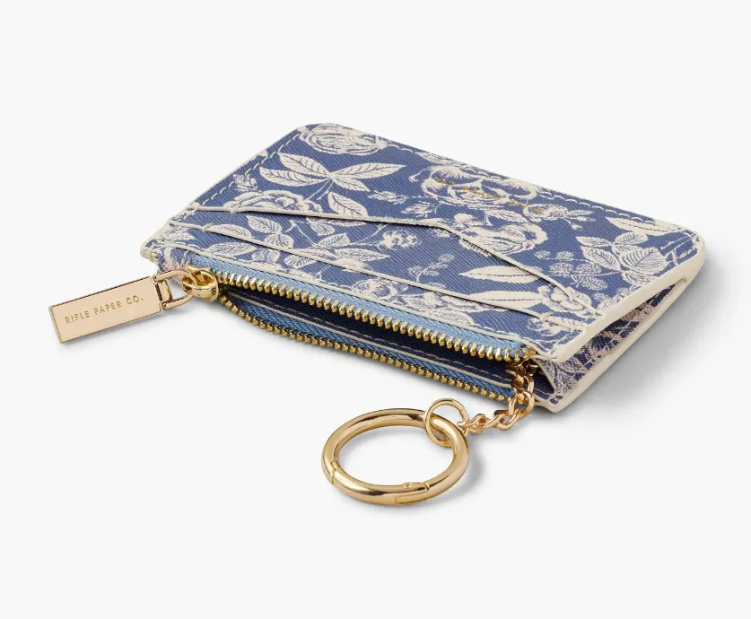 English Rose Key Ring Card Case