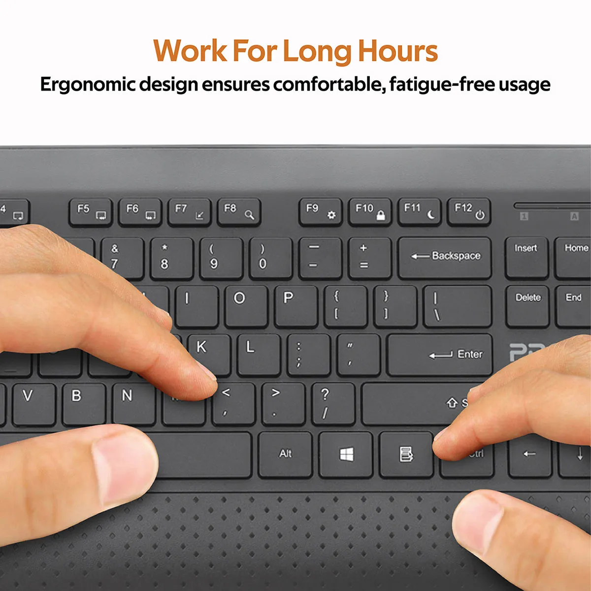 Ergonomic Comfortable Keyboard & Mouse Combo with Palm Rest