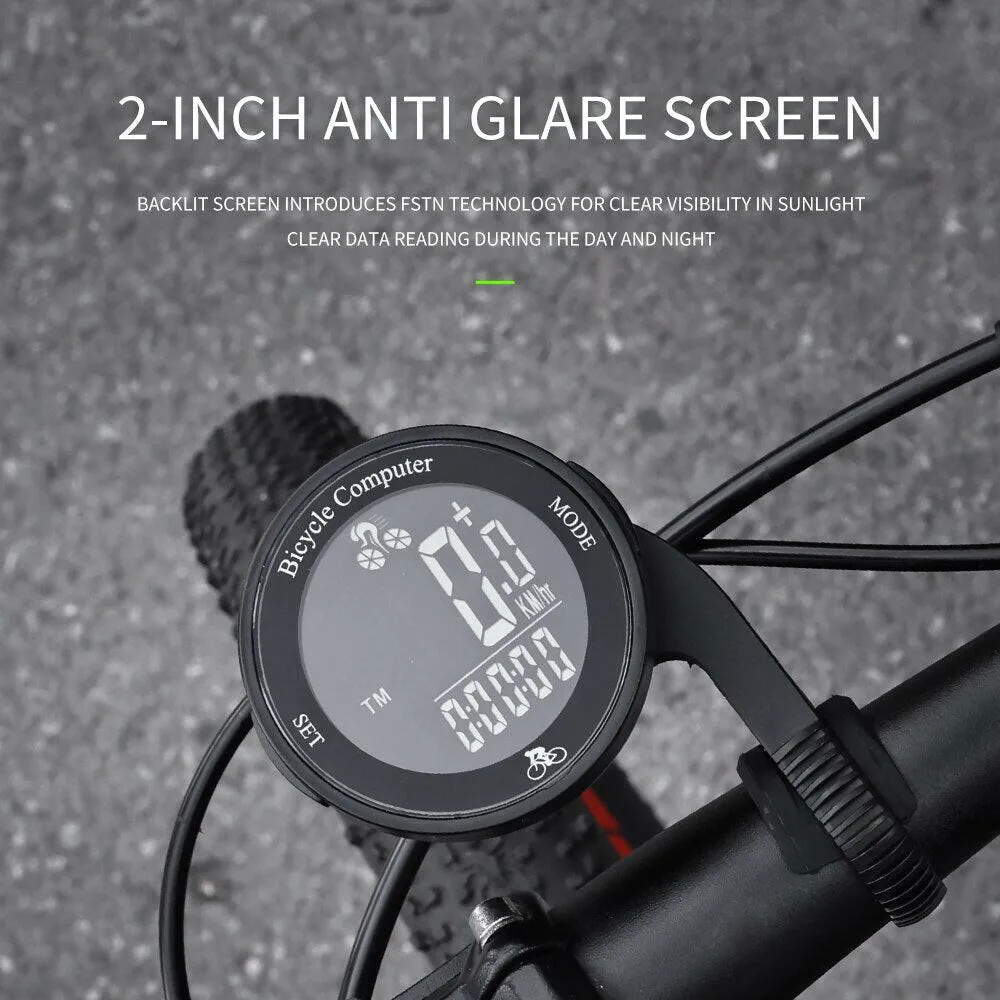 ESLNF Bicycle Code/Bicycle Computer Wireless Backlit Mountain Cycling Meter Odometer Stop Watch Equipment Bicycle Accessories