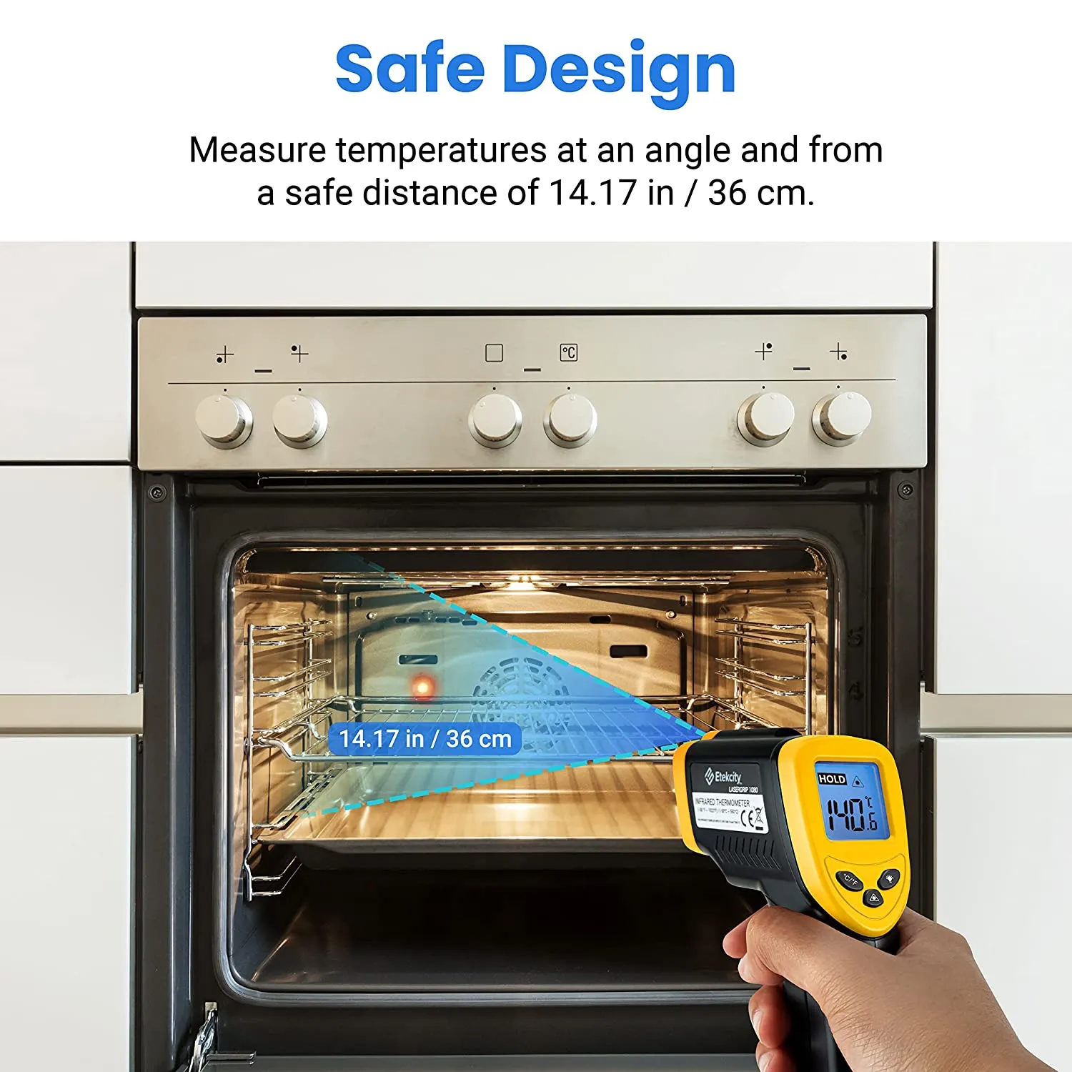 Etekcity Infrared Thermometer 1080 Digital Temperature Gun for Cooking Laser