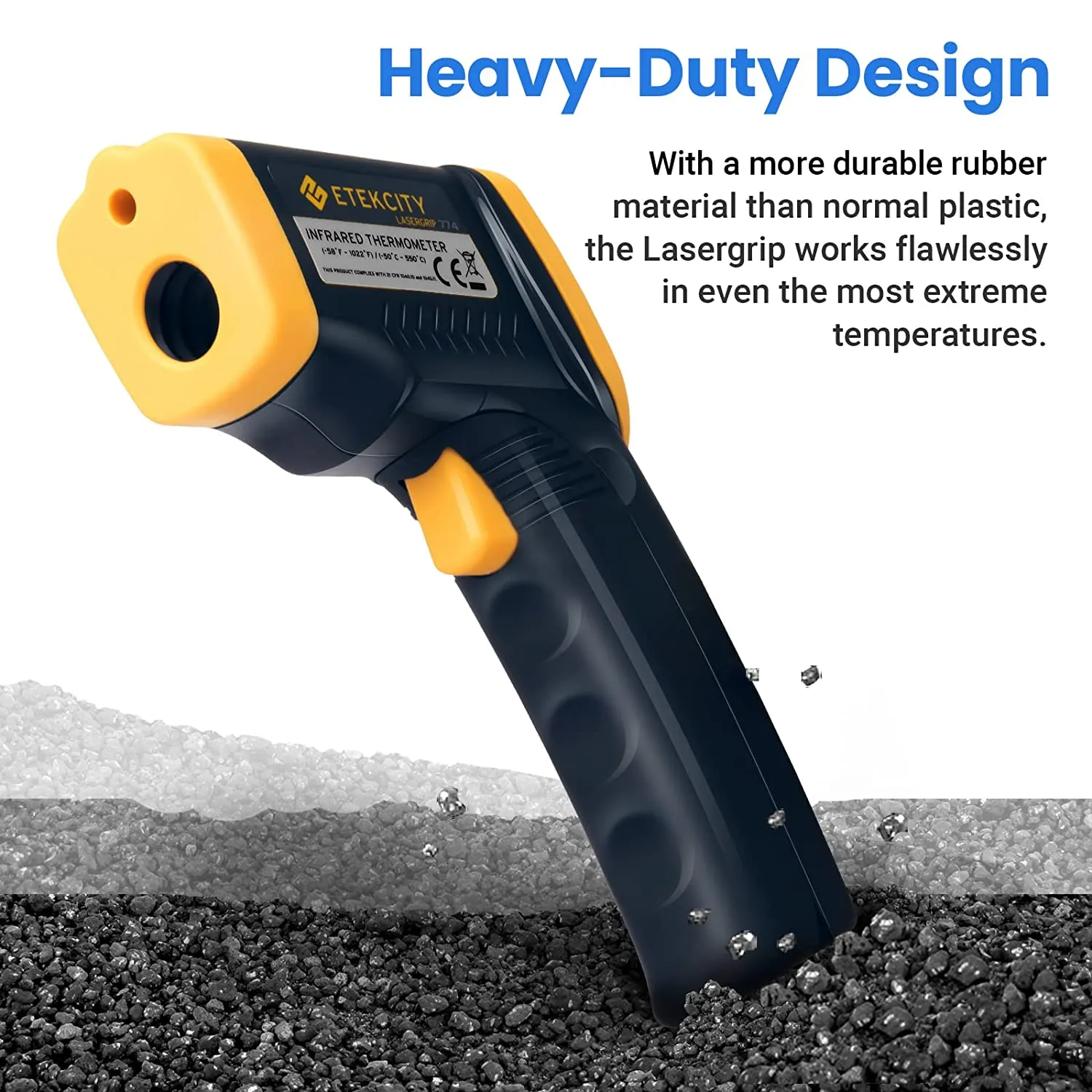 Etekcity Infrared Thermometer 774 Digital Temperature Gun for Cooking Laser Home