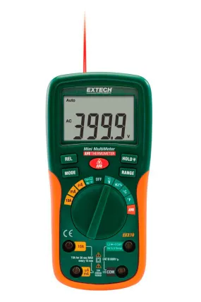 Extech EX230 12 Function Mini Digital MultiMeter with IR Thermometer