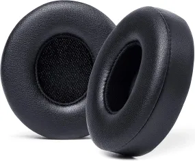 Extra Thick Replacement Earpads for Beats Solo 2 & 3 by Wicked Cushions - Ear Pads for Beats Solo 2 & 3 Wireless ON-Ear Headphones - Soft Leather, Luxury Memory Foam, Strong Adhesive | Black