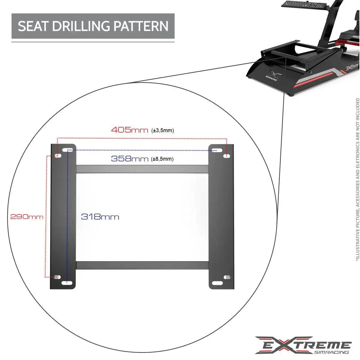 EXTREME SIM RACING CHASSIS 3.0 - FULL OF ACCESSORIES