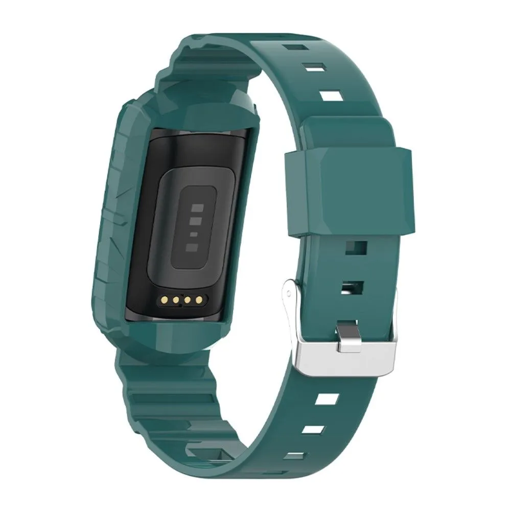 Fitbit Charge 5 / 4 / 3 integrated TPU cover   watch strap - Green