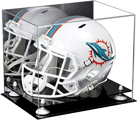 Football Helmet Display Case - Mirror No Wall Mounts (V44/A002)