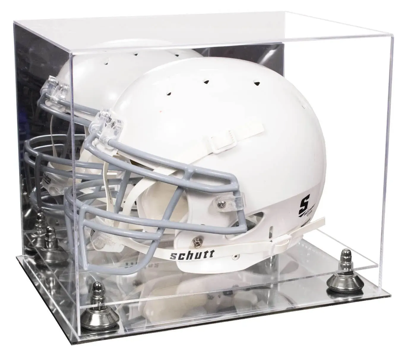 Football Helmet Display Case - Mirror No Wall Mounts (V44/A002)