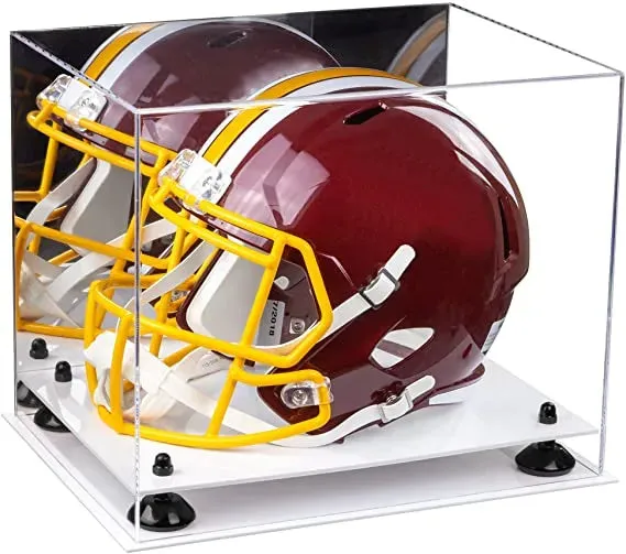 Football Helmet Display Case - Mirror No Wall Mounts (V44/A002)