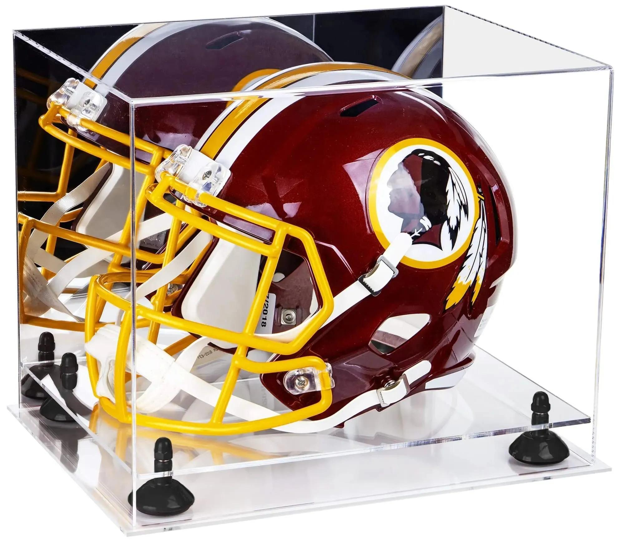 Football Helmet Display Case - Mirror No Wall Mounts (V44/A002)