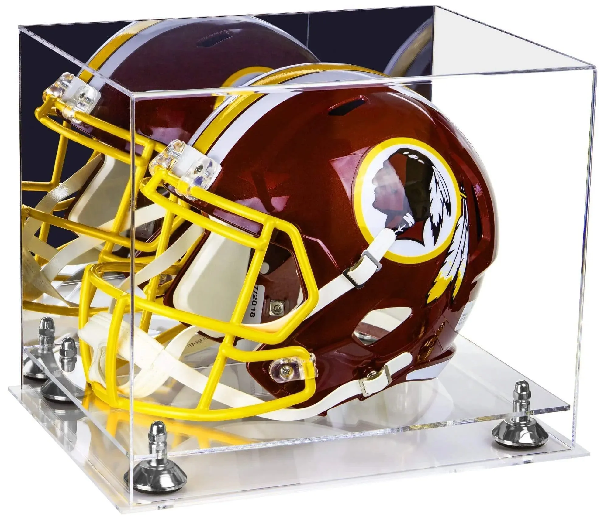 Football Helmet Display Case - Mirror No Wall Mounts (V44/A002)