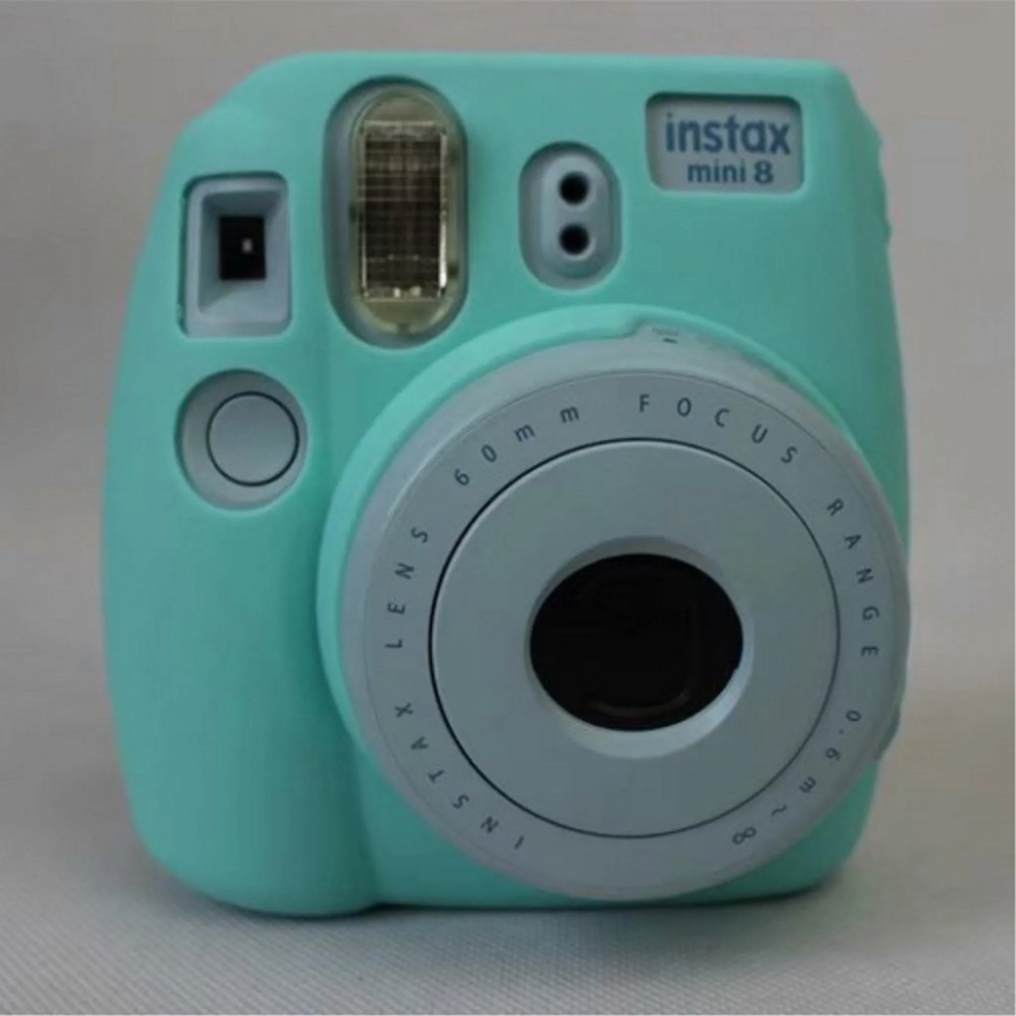 Fuji Instax Mini 8 soft silicone case - Cyan