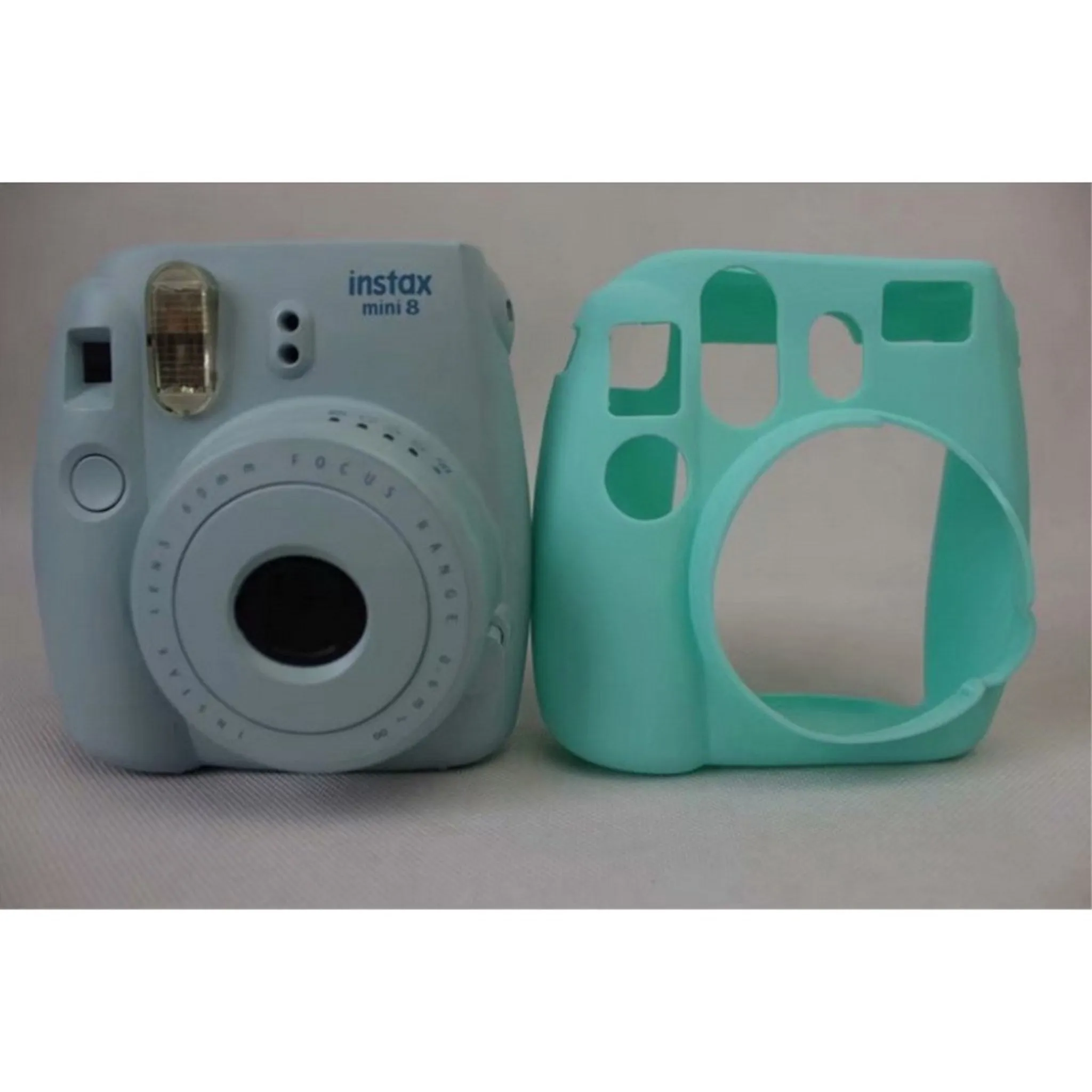 Fuji Instax Mini 8 soft silicone case - Cyan