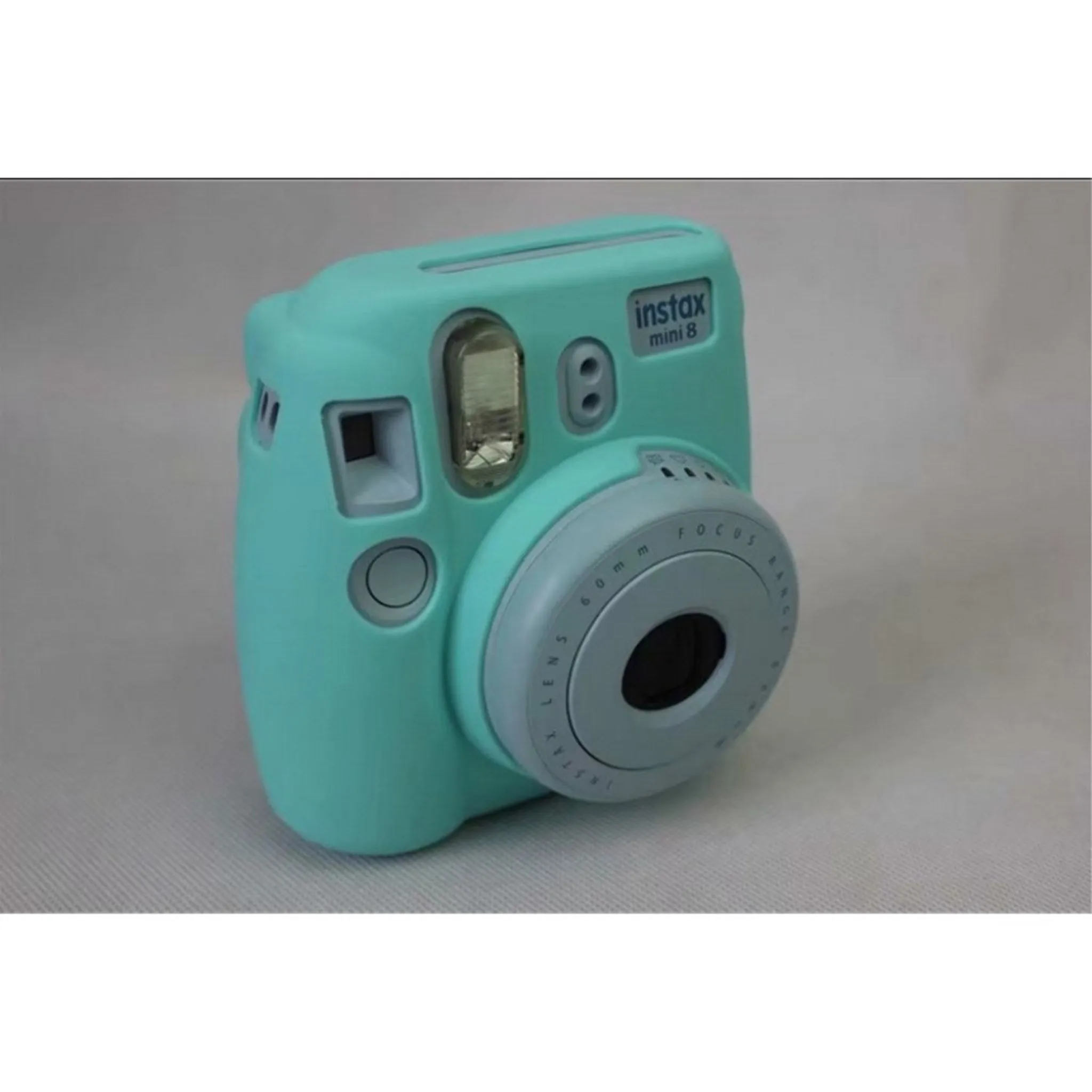 Fuji Instax Mini 8 soft silicone case - Cyan