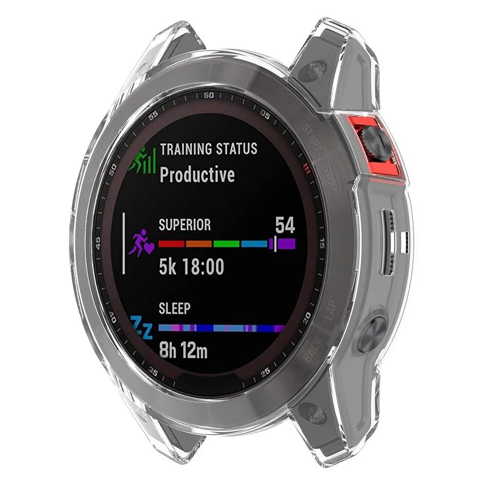 Garmin Fenix 7X / 7X Solar transparent cover - Transparent