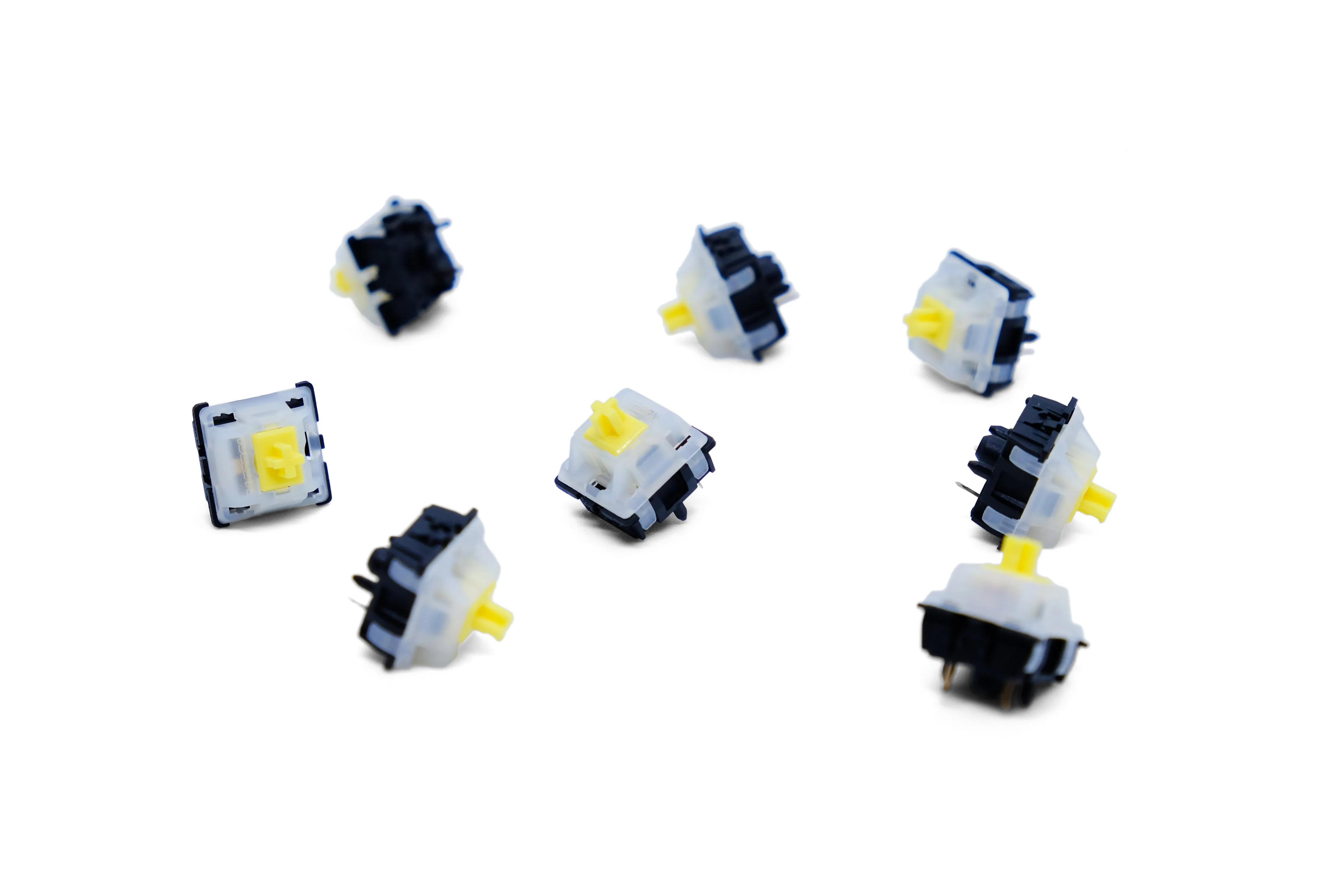 Gateron Milky Yellow with Black Bottom Switches