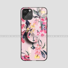 Glossy Protective Case With Flower's