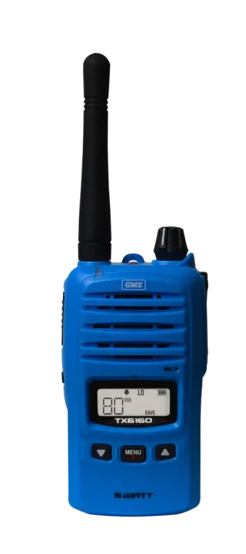 GME 5/1 Watt IP67 UHF CB Handheld Radio with 6 Colour Options