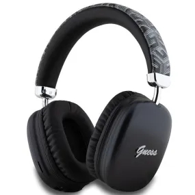 Guess GCube Metallic Script Logo On Ear Wireless Headphone Black - GUBHK1GCTCSK