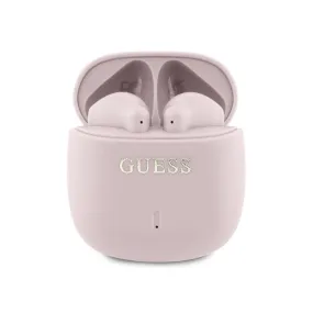 Guess Printed Classic Logo TWS Wireless Earphones Pink- GUTWSJ14ESGP