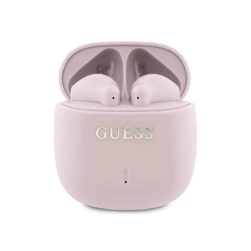 Guess Printed Classic Logo TWS Wireless Earphones Pink- GUTWSJ14ESGP