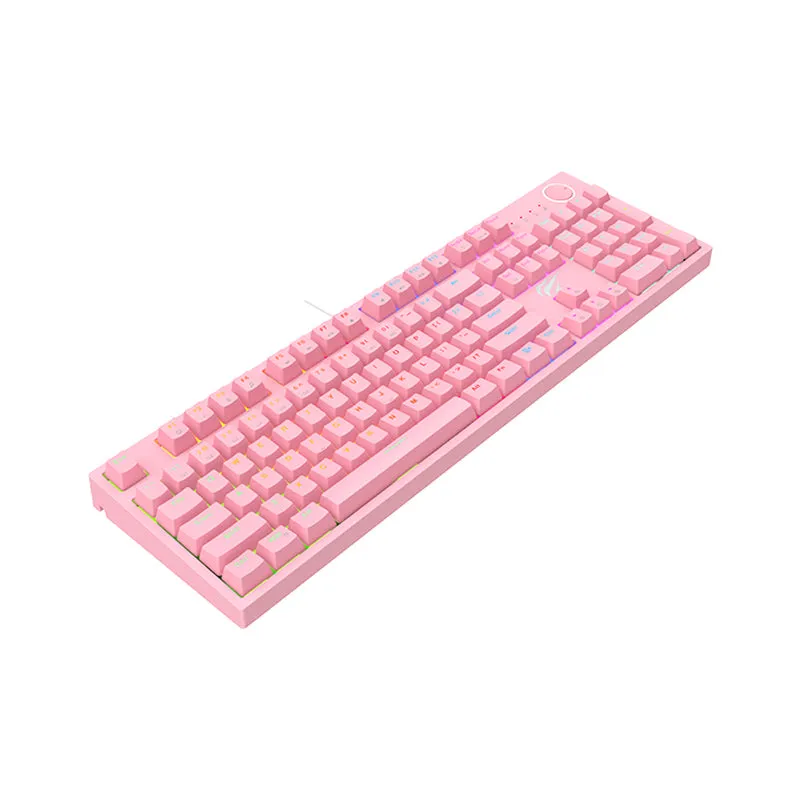 Havit KB871 Backlit Mechanical Gaming Keyboard - Pink