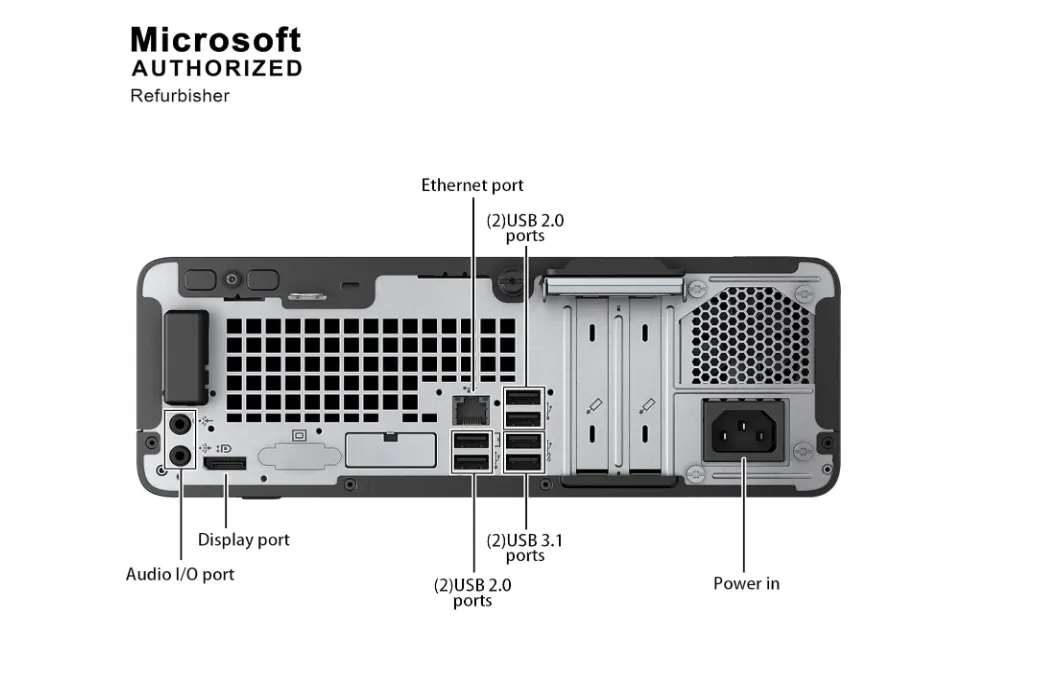 HP ProDesk 400G5 SFF, Intel Core i5-8500, 16GB RAM, 1TB HDD, HDMI Capable, with Windows 11 Pro