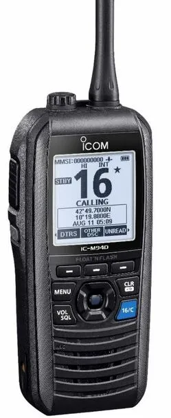 ICOM IC-M94DE Handheld VHF DSC Radio with built-in AIS Receiver