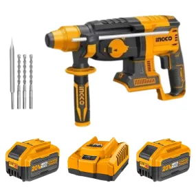 Ingco Cordless Rotary Hammer Drill Kit (Charger   2X Battery 7.5Ah Incl.)