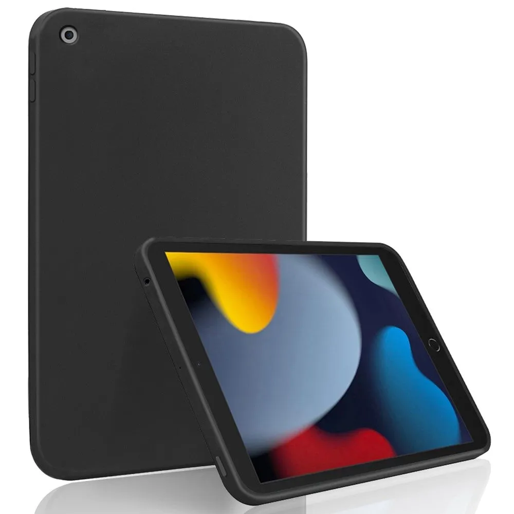 iPad 10.2 (2021) / (2020) / (2019) simple silicone cover - Black