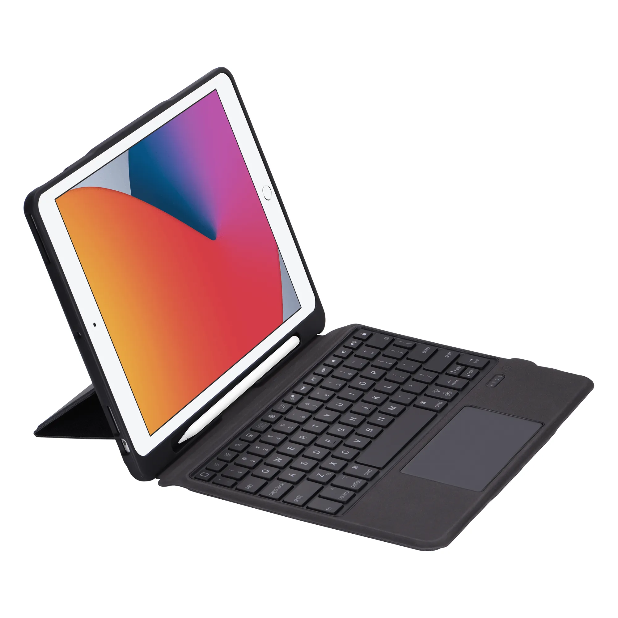 iPad 10.2" 10.5" Trackpad Bluetooth Keyboard with Detachable Stand Case