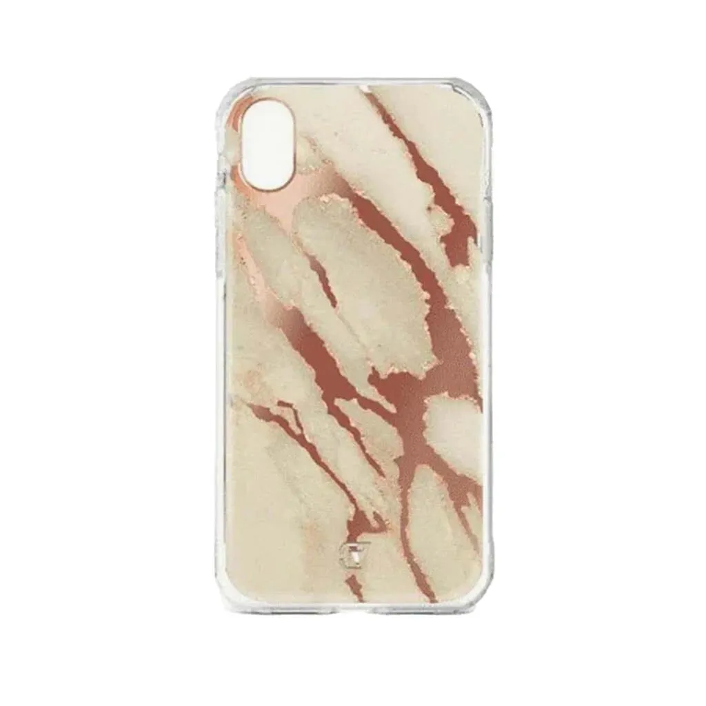 iPhone XS Max Case - Holographic Marble Design