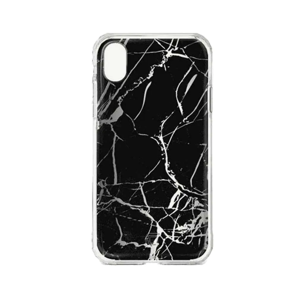 iPhone XS Max Case - Holographic Marble Design