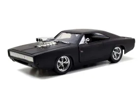 Jada Fast & Furious 1:24 Matte Black 1970 Dodge Charger (Street) Diecast Car